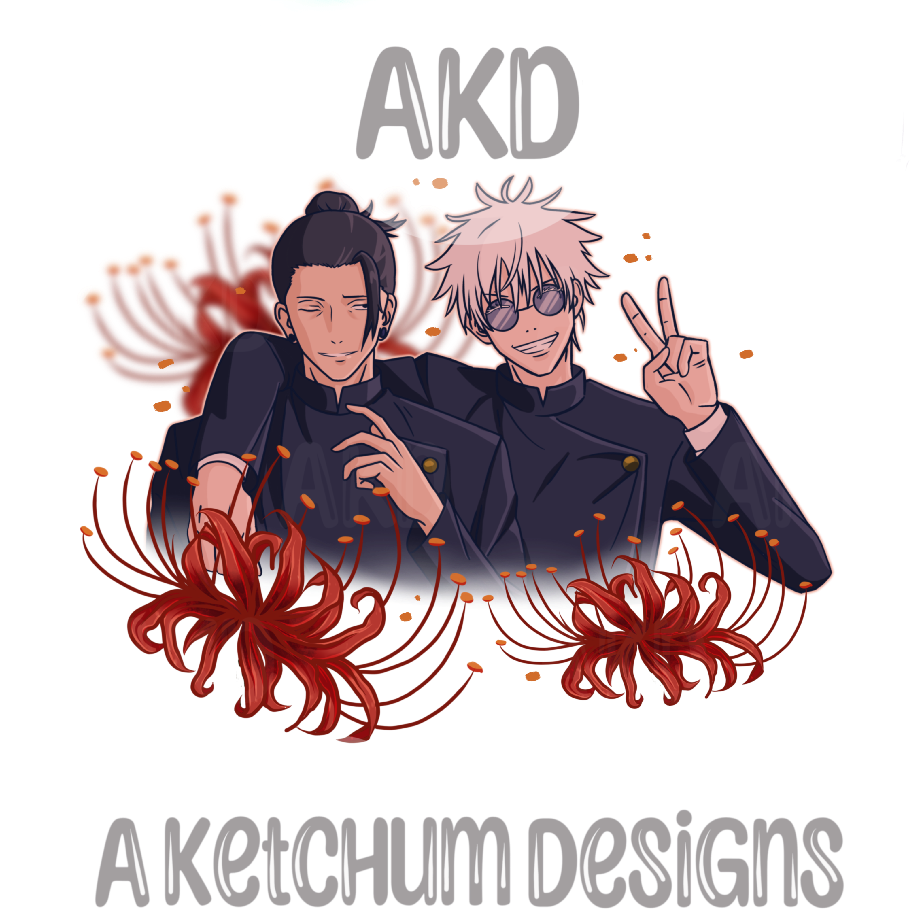 Geto&Gojo seamless and png
